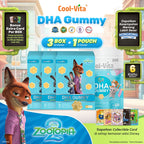 Coolvita DHA Gummy Zootopia2 3 box + Coolvita DHA Gummy 1 Pouch