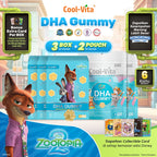 CoolVita Disney Zootopia2  3 Box DHA Gummy + 2 Pouch DHA Gummy (Total 62 Gummy)