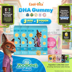 Coolvita DHA Gummy Zootopia2 3 box + Coolvita Collagen Gummy 1 Pouch