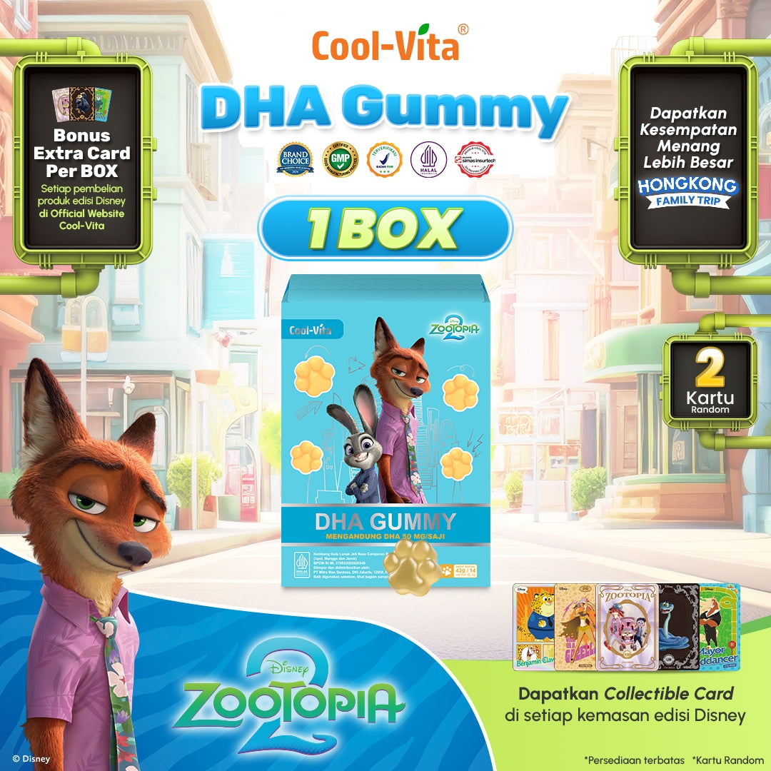 CoolVita DHA Gummy Box Disney Zootopia2