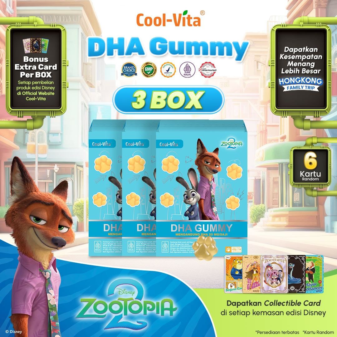 CoolVita DHA Gummy Box Disney Zootopia2