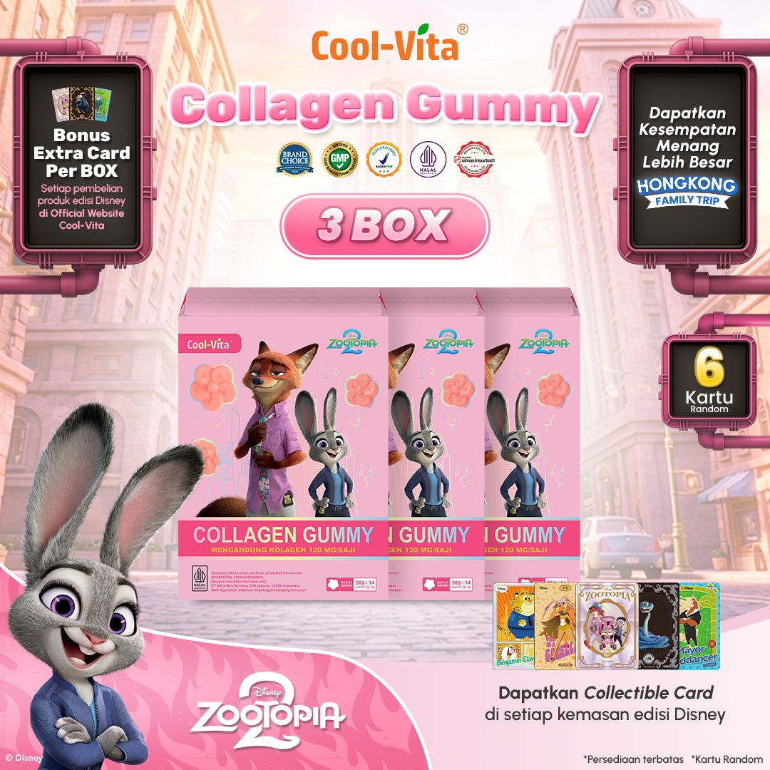 Coolvita Collagen Gummy Zootopia2 3 box