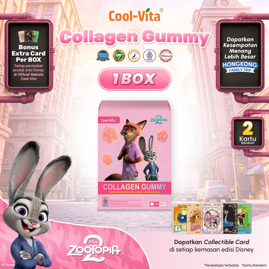 CoolVita Collagen Gummy Box Disney Zootopia2