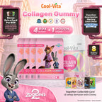 Coolvita Collagen Gummy Sleeve Zootopia2 4 Box + 1 Pouch Collagen Gummy