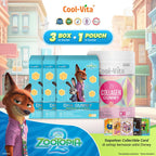 Coolvita DHA Gummy Zootopia2 3 box + Coolvita Collagen Gummy 1 Pouch