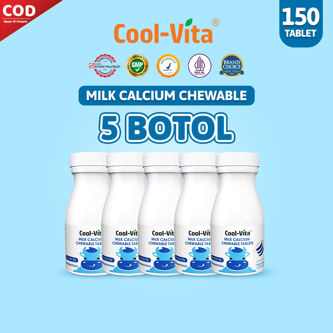 5 Botol Calcium chewable