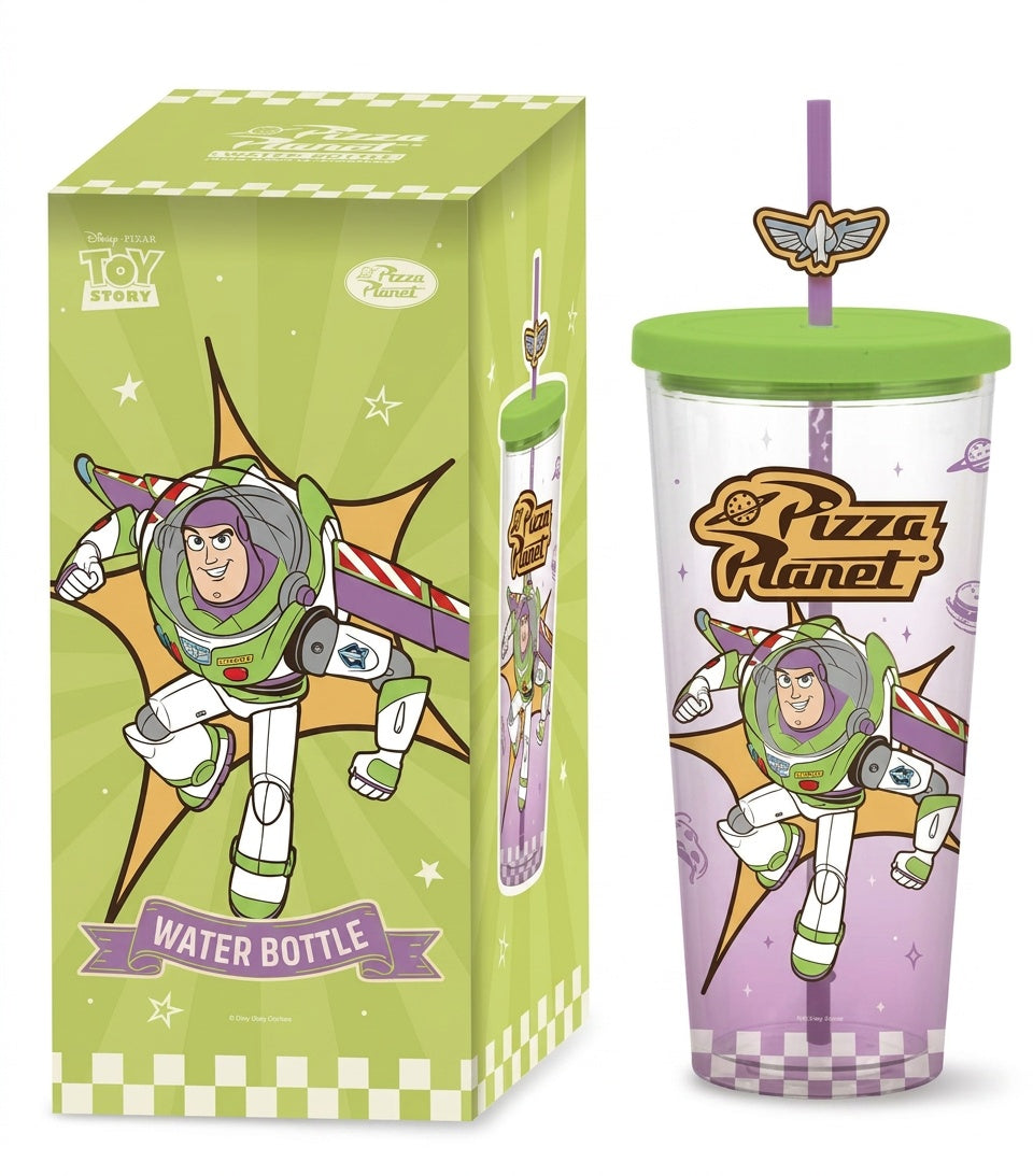 Buzz Lightyear plastic straw cup