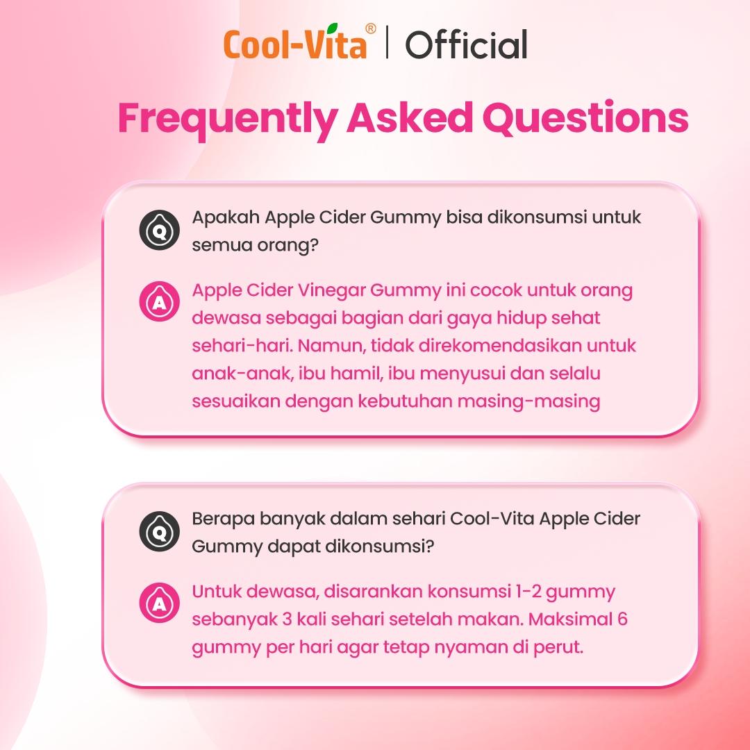 Coolvita Apple Cider Vinegar Gummy Box (All In One)