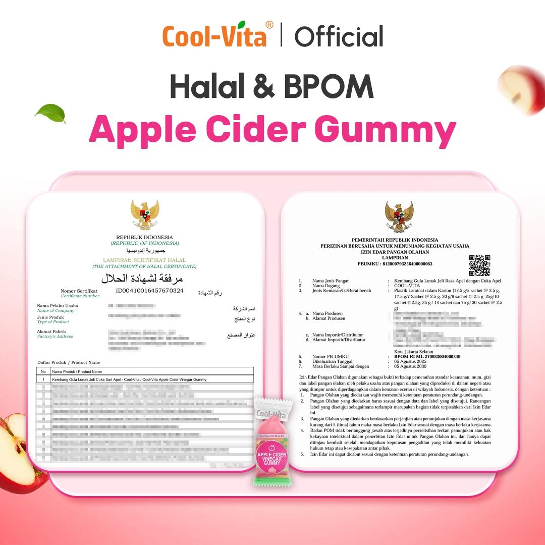 Coolvita Apple Cider Vinegar Gummy Box (All In One)