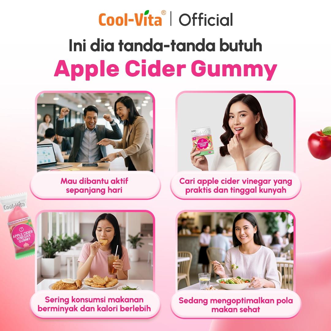 Coolvita Apple Cider Vinegar Gummy Box (All In One)
