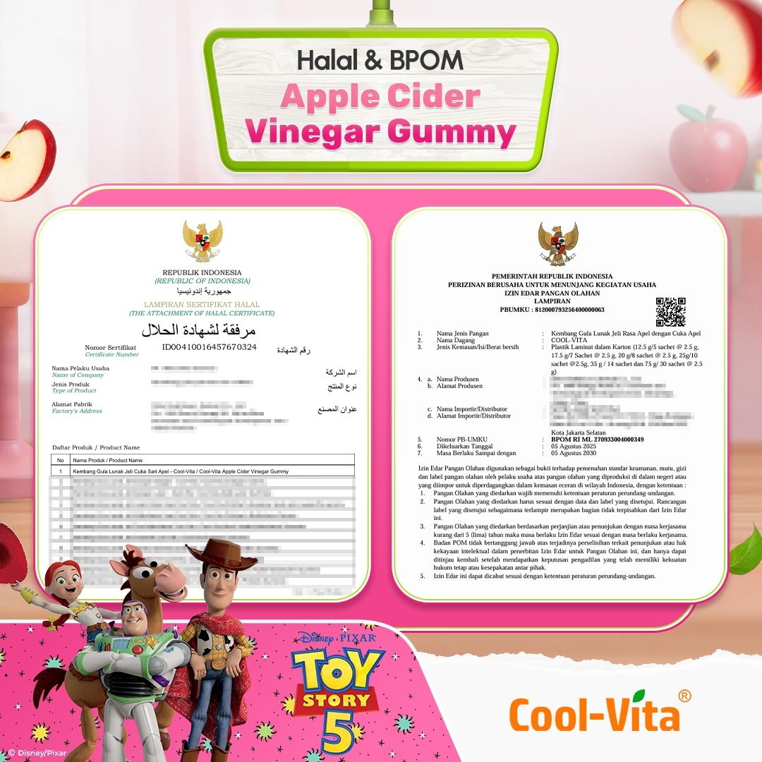 Apple Cider Vinegar Gummy Box Toy Story Series