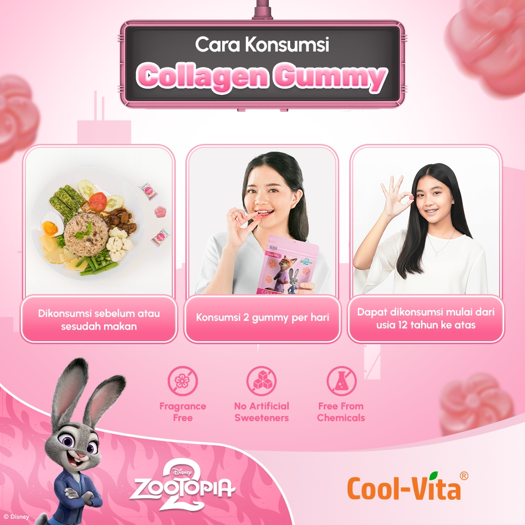 Coolvita Collagen Gummy 3 Pouch Disney Zootopia2