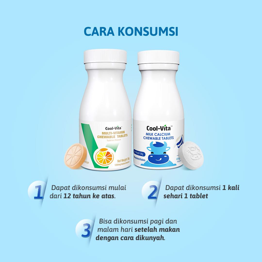 2 Botol Multivitamin Chewable + 1 Botol Calcium Chewable