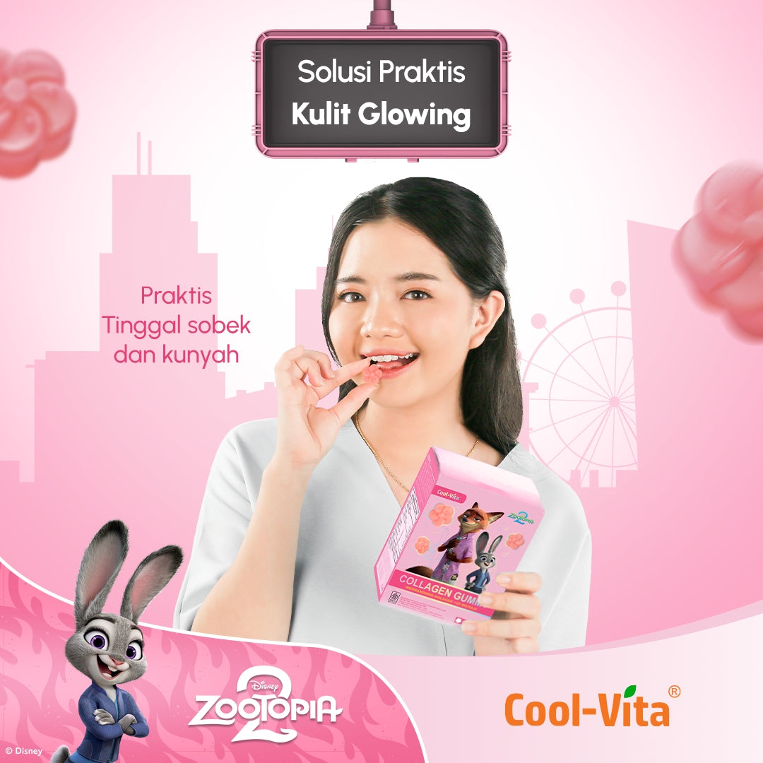 CoolVita Collagen Gummy 3 Box Disney Zootopia2 + 2 Pouch Collagen Gummy