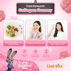 CoolVita Collagen Gummy 3 Box Disney Zootopia2 + 2 Pouch Collagen Gummy