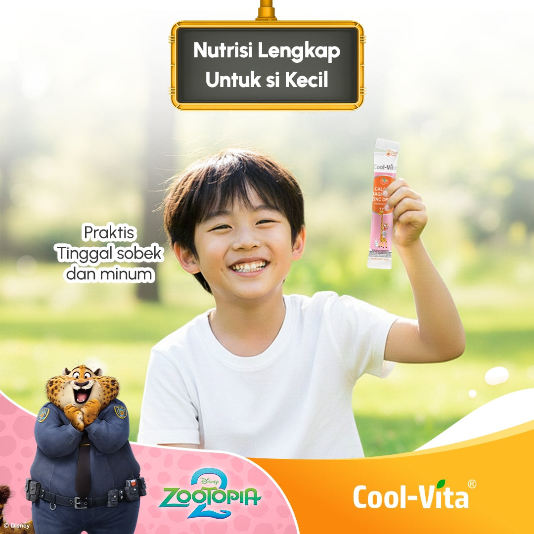 Cool-Vita 迪士尼疯狂动物城2 8盒装钙镁锌饮料 80袋