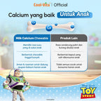 CoolVita Disney Spiderman 1 Botol Calcium Chewable 30 Tablet Kunyah Vitamin Tinggi Rasa Susu Bantu Tinggi dan Dukung Pertumbuhan Tulang Secara Optimal untuk Anak dan Dewasa
