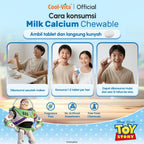 CoolVita Disney Stitch 1 Botol Calcium Chewable 30 Tablet Kunyah Vitamin Tinggi Rasa Susu Bantu Tinggi dan Dukung Pertumbuhan Tulang Secara Optimal untuk Anak dan Dewasa