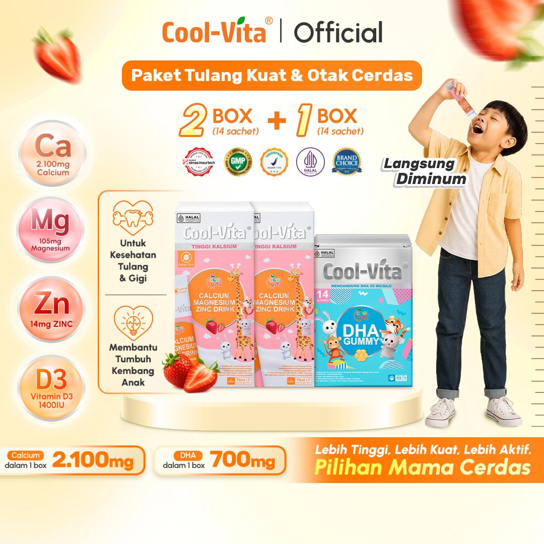 2 Box Calmagzinc Drink + 1 Box DHA Gummy