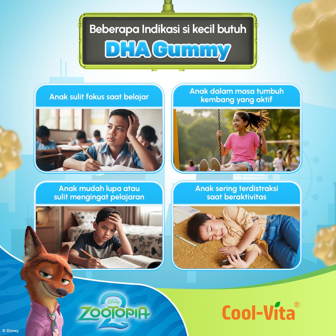 Coolvita DHA Gummy Zootopia2 3 box + Coolvita Collagen Gummy 1 Pouch