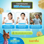 CoolVita Disney Zootopia2  3 Box DHA Gummy + 2 Pouch DHA Gummy (Total 62 Gummy)