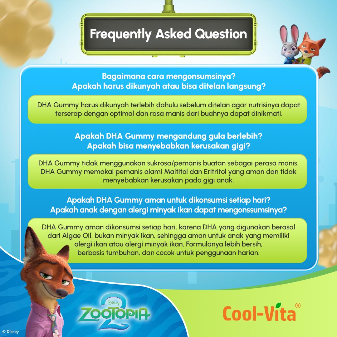 Coolvita DHA Gummy Zootopia2 3 box + Coolvita DHA Gummy 1 Pouch