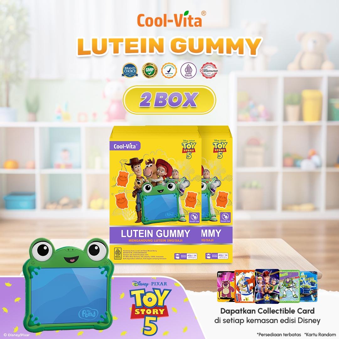 CoolVita Disney ToyStory5 Lutein Gummy Box 14 Sachet Rasa Mix Berry Variants 1,2,4