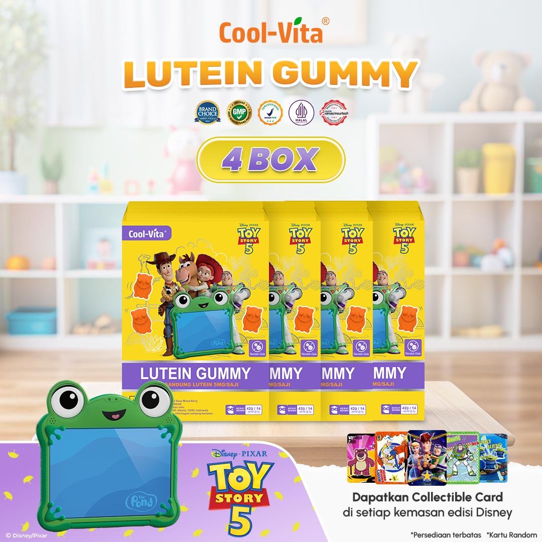 CoolVita Disney ToyStory5 Lutein Gummy Box 14 Sachet Rasa Mix Berry Variants 1,2,4