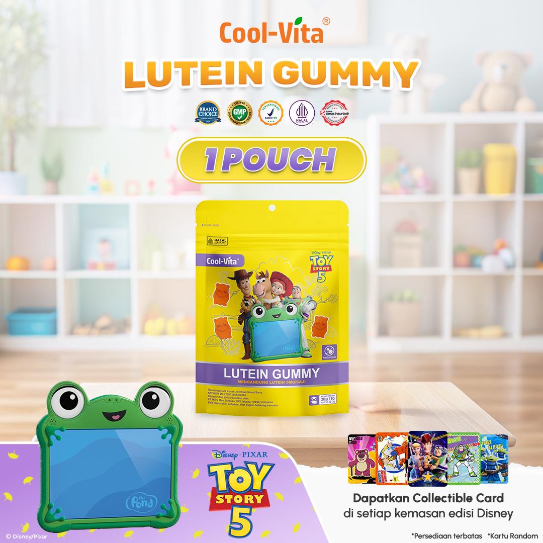 CoolVita Disney ToyStory5 Lutein Gummy Pouch 10 Sachet Rasa Mix Berry Variants 1,2,4