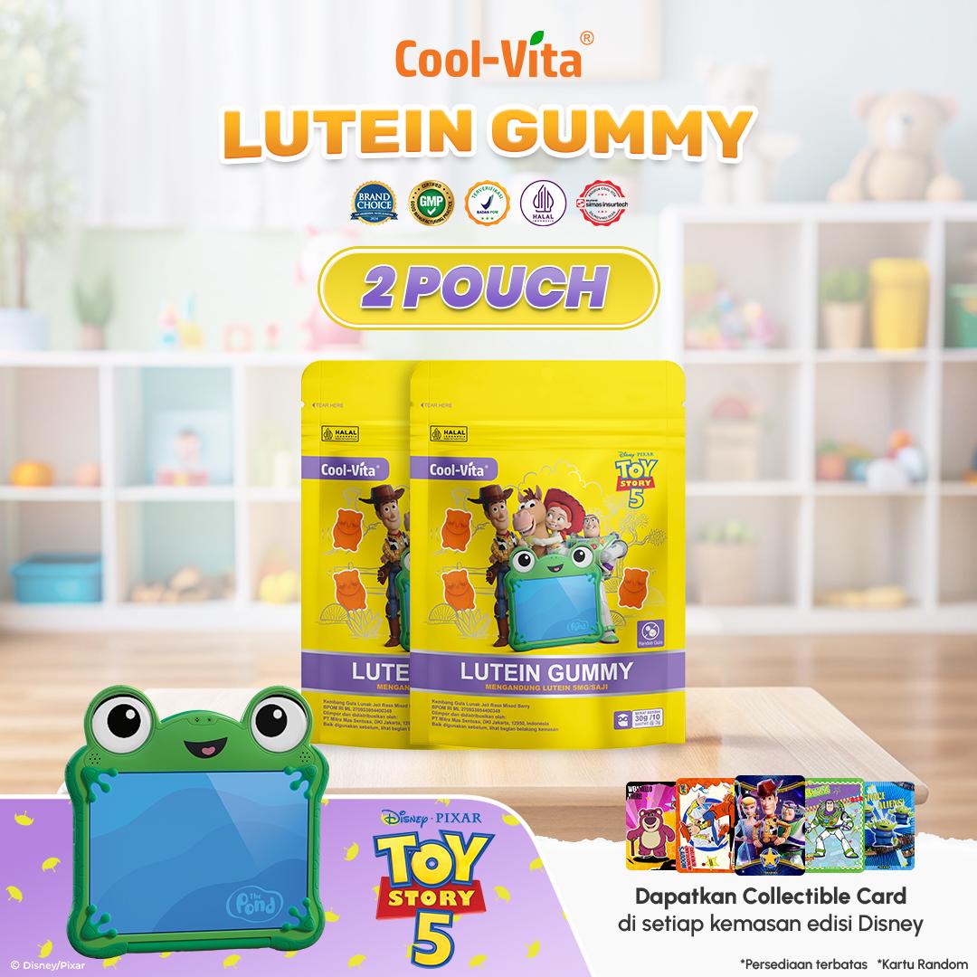 CoolVita Disney ToyStory5 Lutein Gummy Pouch 10 Sachet Rasa Mix Berry Variants 1,2,4