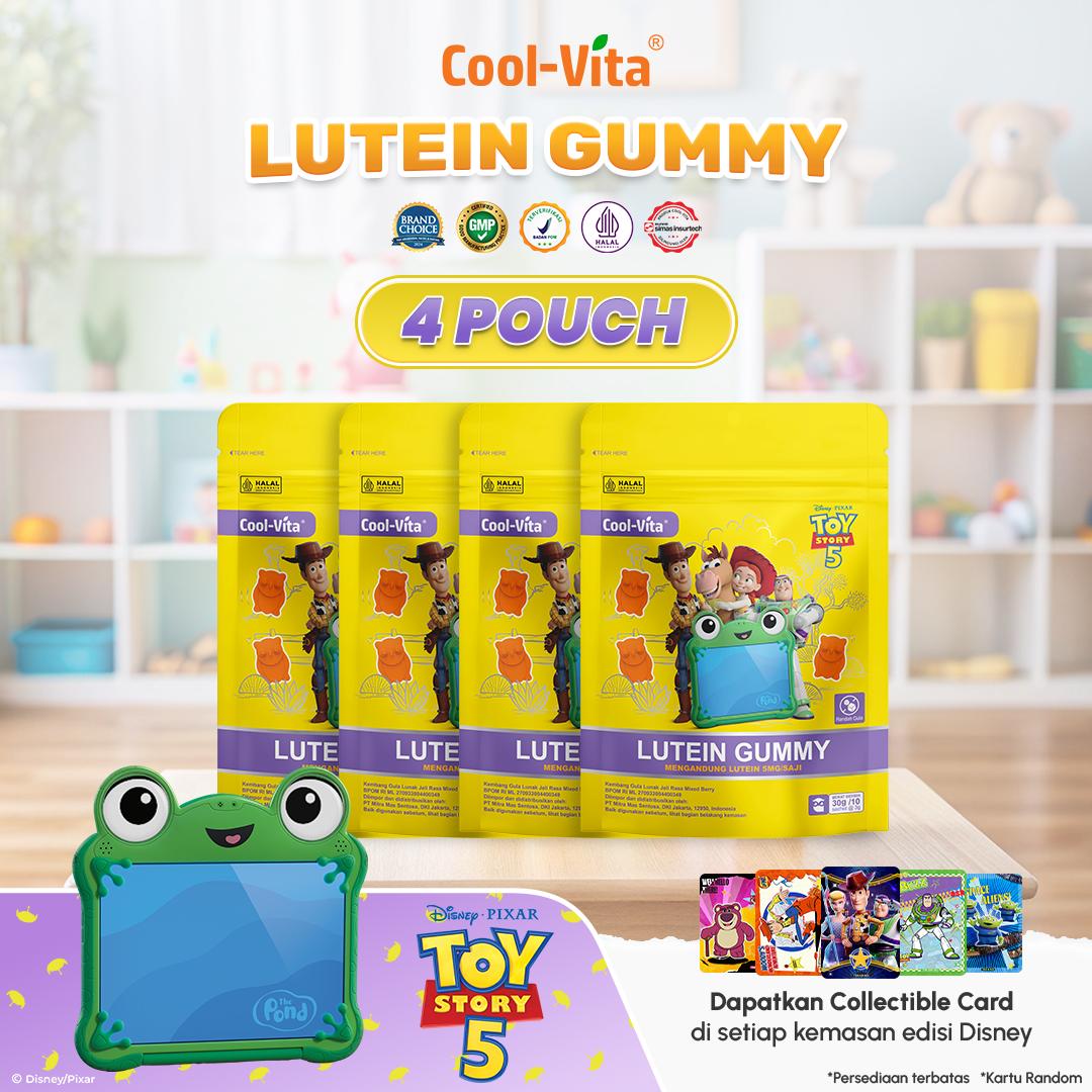 CoolVita Disney ToyStory5 Lutein Gummy Pouch 10 Sachet Rasa Mix Berry Variants 1,2,4