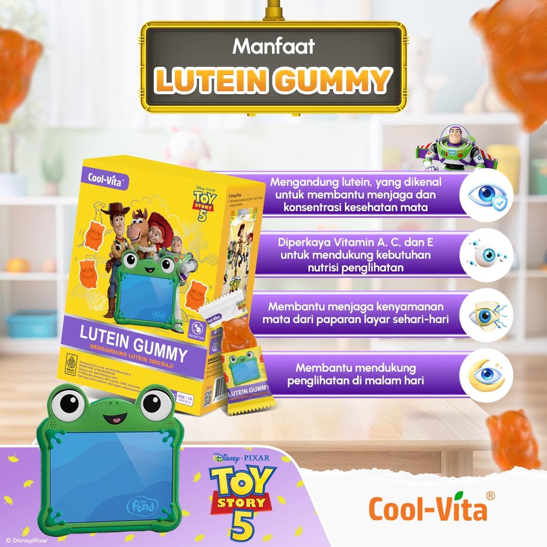 CoolVita Disney Zootopia2 Lutein Gummy Box Isi 14 Sachet Rasa Mix Berry Variant 1,2,4