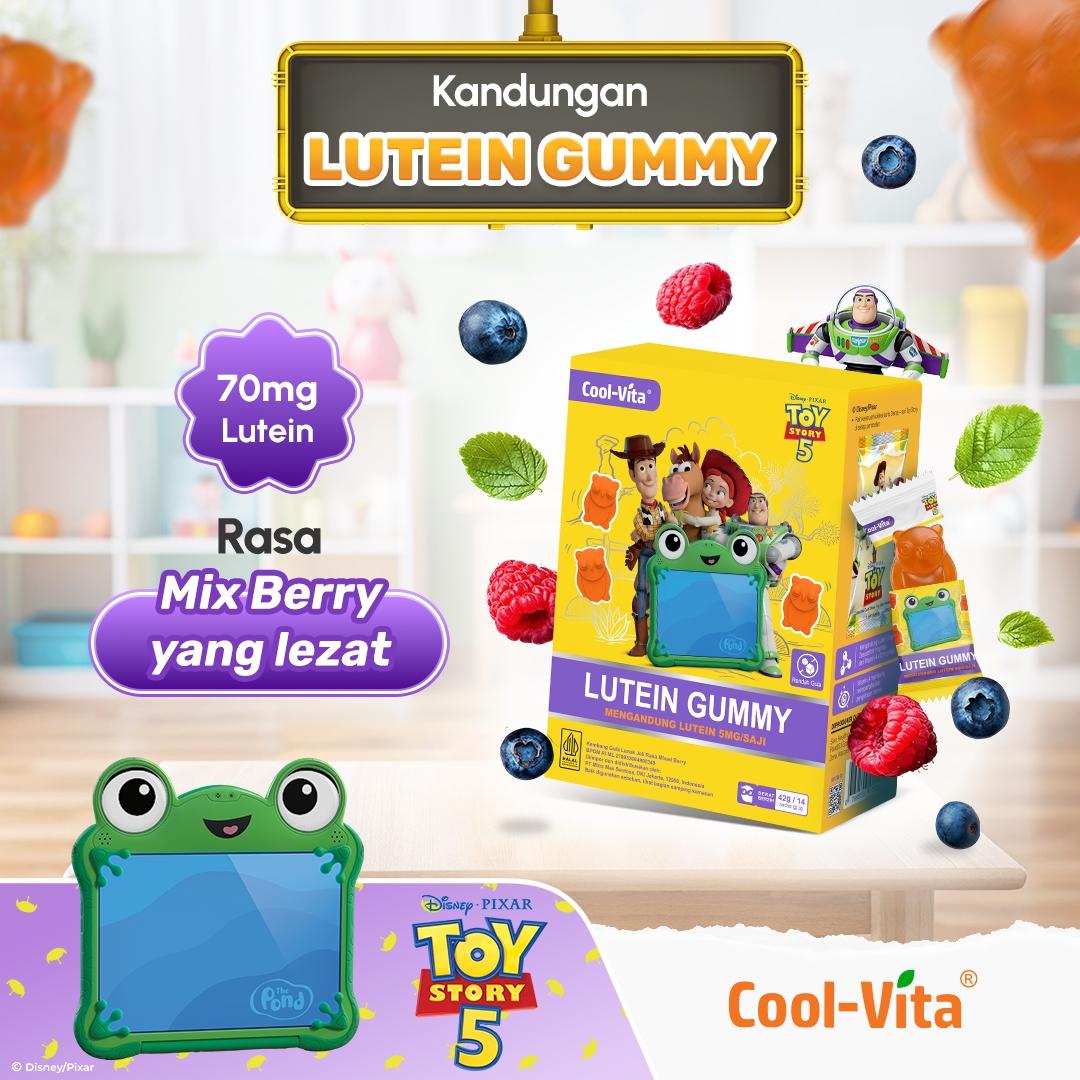 CoolVita Disney Zootopia2 Lutein Gummy Pouch Isi 10 Sachet Rasa Mix Berry Variant 1,2,4
