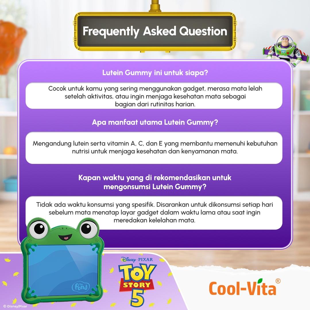 CoolVita Disney Zootopia2 Lutein Gummy Pouch Isi 10 Sachet Rasa Mix Berry Variant 1,2,4