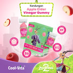 Coolvita Apple Cider Vinegar Gummy Sleeve Zootopia2 Box