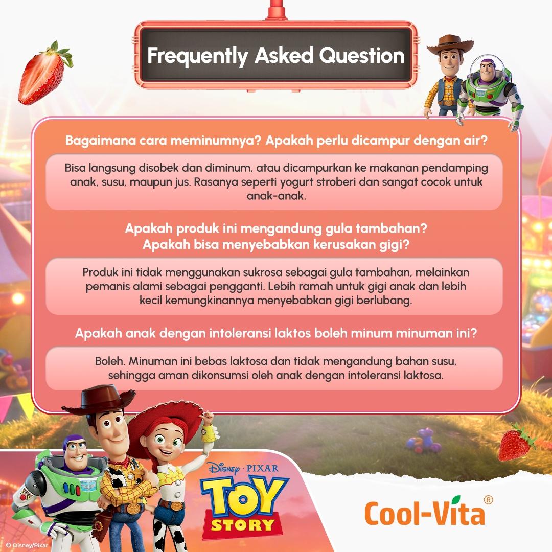 Coolvita Calcium Magnesium Zinc Drink Disney Toy Story Box Isi 10 Sachet (All In One) - Special Programs